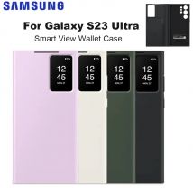 Oryginał dla Samsung Galaxy S23 Ultra Smart View Wallet Flip Case dla Galaxy S23Ultra Smart View Phone Cover SM-S918B