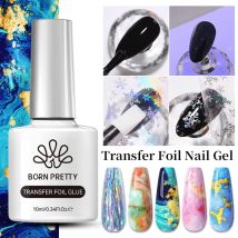 BORN PRETTY Transfer Foil Nail Gel Polish Semi-Permanant Varnish For Adhesive Sticker Nail Glue Soak Off UV LED Gel Nail Art Man
