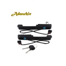 1 set for Volkswagen PASSAT B3 external front door handle with key lock 357837205A  357837205AS 357837206A  357837206AS