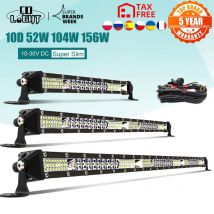 CO LIGHT 10D 10 20 30 cali 52W 104W 156W LED Work Light Bar Combo 4x4 Offroad LED Light Bar do ciągnika łodzi 4WD 4x4 Trucks ATV