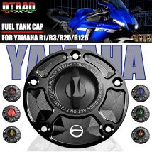Tappo del serbatoio del carburante del motociclo per YAMAHA R1 R1M R3 R6 YZF R15 V3 R25 R125 750 FZ6 FZ8 FZR FZS 600 FAZER Accessori coperchio del serbatoio del gas