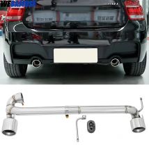 Doppio scarico per BMW serie 1 F20 118i 116i 2013-2016 M Sport Punta marmitta Punta in fibra di carbonio in acciaio inossidabile Tubo di scarico