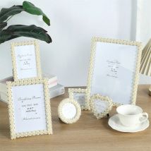 1pcs 3/6/7/8/10 Zoll Desktop-Foto rahmen Perle kreative Hochzeits kleid Foto rahmen Geburtstags geschenk Strass rahmen Haupt dekoration