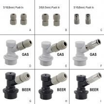 Ball Lock Gas & Bier Fass Trennen mit 8/9,5mm Push In Fitting Homebrew Fassbier Kitschig Stil ball Lock Fass Spender