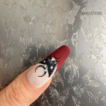 XMQ NAIL ART STEMPELPLATTEN SCHMETTERLINGSKEMPLATEN