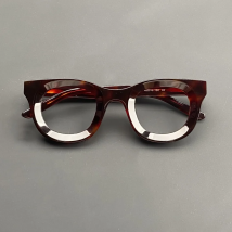 Designer Thick glasses frame Men's large frame Stereoscopic acetate optical glasses frame anti-blue light making prescription gl