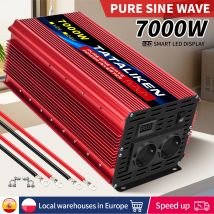 Inverter 12 v e 24 v a 220 v 4500 w5000w6000w7000w8000w10000w convertitore a onde pure inverter solare, LED presa UE
