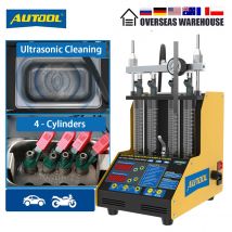 AUTOOL CT150 Tester per la pulizia dell'iniettore di carburante per auto 4 cilindri ugelli per iniezione di benzina per moto strumento per test di pulizia ad ultrasuoni