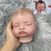 19-Zoll-Reborn-Puppenbausatz aus bemaltem Vinyl, Rosalie, unmontiertes, lebensechtes Baby-3D-Gemälde mit sichtbaren Adern, Stoffkörper im Lieferumfang enthalten