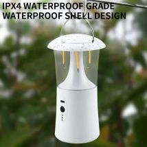 1 Stück wiederauf ladbare Camping laterne Nachtlicht im Freien tragbare Beleuchtung wasserdichte Lampe für Zelt beleuchtung oder Handheld