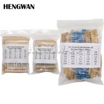 300PCS 1/4W 1/2W 1W 1% Metal Film Resistor Assortment Kit 10R -1M Ohm Resistance Set