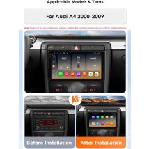 Hizpo For Audi A4 2000-2009 S4 B6 B7 RS4 Seat Exeo Car Radio Multimedia Video Player GPS Navigation Android No 2din 2 Din DVD