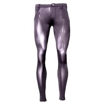 Korean-Style Men's Summer Ultra-Thin Silk Linen Slim Pencil Pants Sexy Thin  Elastic Ice Silk Denim Style Casual Tight Trousers