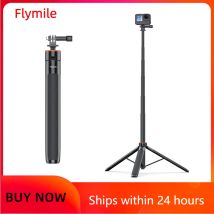 Treppiede per selfie stick da 1,38 M per DJI Action 5 Pro/OSMO NANO/Pocket 3/Gopro/Insta360/DSlR Supporto per estensione regolabile per telefono con fotocamera