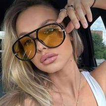 Escursionismo 3 pezzi Occhiali anti-luce con montatura ovale oversize alla moda per le donne Occhiali casual da esterno Occhiali multicolori di marca femminile