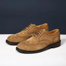 Neue Stil Pendeln Business Kleid Schuhe Aus Echtem Leder Schuhe Kuh Wildleder Lace-up Casual Gentleman Brogue Geschnitzte Hochzeit Schuhe