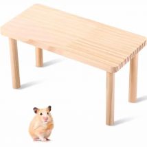 Wooden Hamster Play Table Platform Jumping Board Playground Hamster Climbing Toy Small Pets Table Toy Hamster Cage Accessories