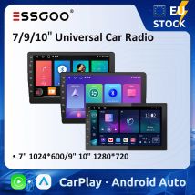 ESSGOO 7 9 10 "radio samochodowe Android Auto Carplay samochodowe stereo odtwarzacz multimedialny uniwersalne WIFI GPS Autoradio samochodowe inteligentne systemy