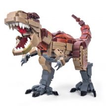 HUIQIBAO Jurassic Indominus Rex Dinosaur World Model Building Blocks City Triceratops Velociraptor Dino Park Bricks Children Toy