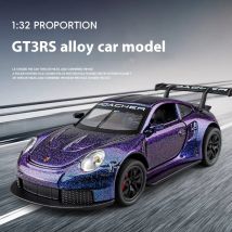 Gt3 Rs Alu-Modell mit Retro-Pullback-Action, Traums pielzeug für Rennfahrer, perfekt für Kinder und Sammler