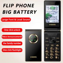 Yeemi M3-1 2G Funktion Telefon Big Push-Button Flip Telefon 2,8 Zoll Dual SIM 1800 mAh FM Radio Handy für alte Mann Russische Tastatur