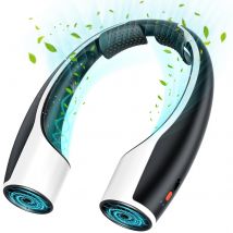 Ventilatore portatile da collo a mani libere - Batteria da 4000 mAh, ricaricabile tramite USB-C, ultra silenzioso, 4 velocità regolabili - Perfetto per ufficio, esterno