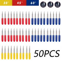 Set di lame per Plotter da 50 pezzi per Roland Cricut Plotter Blade Vinyl Cutter Offset strumento di intaglio di ricambio per Plotte domestiche/importate