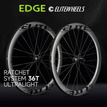 ELITEWHEELS EDGE Freno a disco da strada Set di ruote ultraleggere in fibra di carbonio 1314g Sistema a cricchetto 36T HUB Wing 20 raggi 40 45 50 65mm