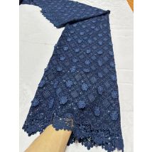 Nigerianischer Tüll-Spitzenstoff zum Nähen, Hochzeits-Stickerei-Kleid, Chiffon-Party-Pailletten, hohe Qualität, Baumwolle 5 Yard, 2024 JL360