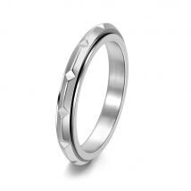 3 mm ultradünner rotierender Bambus-Knotenring aus Roségold und Titanstahl für Frauen, minimalistischer Schmuck, hypoallergenes Hochzeitsgeschenk