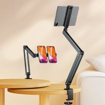Phone Stand Long Arm Rotatable Tablet Holder For 5 to 13 inch Tablet Smartphone Bed Desktop Lazy Holder Bracket For iPad Support