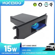 15W Auto Qi Drahtlose Ladegerät telefon ladegerät schnelle ladegerät lade pad platte Für Mitsubishi Pajero sport V93 V87 V97 2012-2016