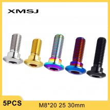 XMSJ Titanio Moto Disco Freno Vite Rotore Freno A Disco Bulloni di Fissaggio M8 * 20 25 30mm per Suzuki Ruota Galleggiante Fissaggio del Disco