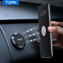 TOPK Soporte magnético para teléfono para salida de aire de automóvil Soporte magnético para teléfono para automóvil, Soporte para teléfono para automóvil para teléfonos celulares y mini tabletas