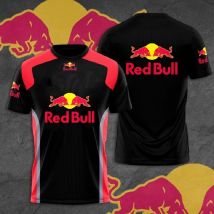 Männer Sommer T-shirt Red Bull 3D Muster Mode Off Road Kurzarm T-shirt Straße Hip Hop Atmungsaktive Bequeme T-shirt