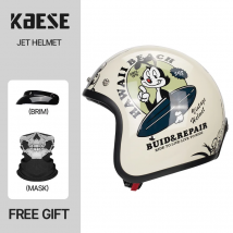 KAESE New Arrival DOT Approved Vintage Motorcycle Helmet Scooter Jet Open Face Helmet Motorbike Moto Bicycle Riding Capacete
