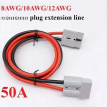 50A Steckverbinder für Elektrofahrzeuge, Dreiräder, Gabelstapler, Lithium-Batterie-Ladeschnittstelle, 8AWG 10/12AWG Stecker-Verlängerungskabel