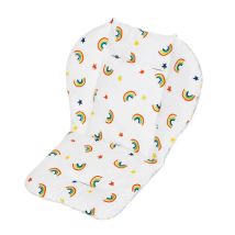 Babykissen für Hochstuhl, Kinderwagen-Sitzmatte, niedliches Tiermuster, Baumwollkissen, weiches doppelseitiges dickes Kissen, atmungsaktiv
