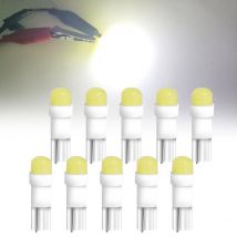 10PCS T5 Luci a LED W1.2W W3W LED Luce interna per auto Lato automatico per indicatori di direzione per auto Cupola Porta Lettura Luci di backup