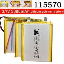 Brand New 3.7V Lithium Polymer 5000mAh 115570 Soft Package Battery for Equipment Electronic Equipment Tablet DVD Batteries