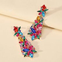 Klassisches Vintage-Design elegante ethnische Stil baumeln Tropfen Ohrringe für Frauen Luxus charmante Aussage Schmuck Ohr Accessoires