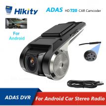 Hikity Auto-DVR ADAS Dash Cam Kamera Full HD Auto Recorder 2022, versteckter Typ für Android Multimedia Player DVD Mini DVR USB-Link