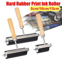1set/1PCS 3 Sizes 5/10/15cm Heavy Duty Hard Rubber Roller Printing Ink Lino Artists Art Craft Tool Paint Tool Sets