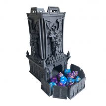 Gott 3d gedruckt Würfel rollende Burg Tischplatte Gaming Tower Würfel Turm Tablett für Dnd Brettspiel D & D RPG bestes Geschenk für Freund