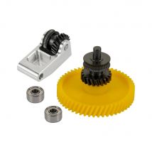 Drivegear Kit DLC-Beschichtung Dual Drive Gear Extruder Kit für Bambu Lab P1S P1P X1 Carbon X1C Upgrade gehärteter Stahl verschleißfest