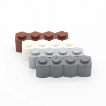 70 stücke moc 30137 ziegel modifiziert 1x4 mit log profil baustein klassische stück architektur kompatibel mit spielzeug zubehör