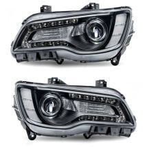 1pair Halogen Front Bumper Headlight For Chrysler 300 2011-2014 Front Head Light Headlamp Head Lamp