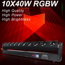 DJ-tira de luces led AiK RGBW, 10x40W, cabezal móvil, profesional, para DJ, discoteca, fiesta, club nocturno, pista de baile, equipo de bar