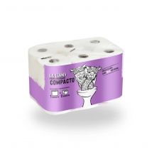 Papel Higienico Compacto Doble Rollo LA LLAMA 12 uds