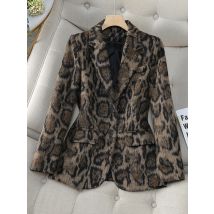 Fashion Coffee Green Casual Ladies Blazer Women Long Sleeve Single Button Slim Female Autumn Winter Jacket